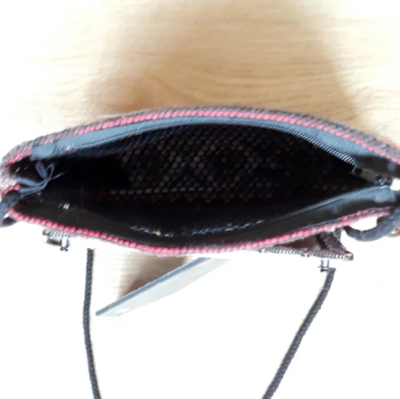 Handmade Hmong Colorful Textile Embroidered Crossbody Bag - Picture 7 of 11